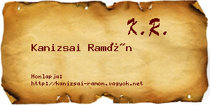 Kanizsai Ramón névjegykártya